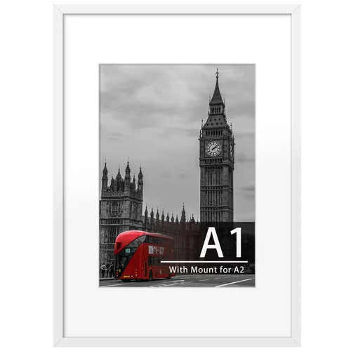White picture frame 85x60 - a1,