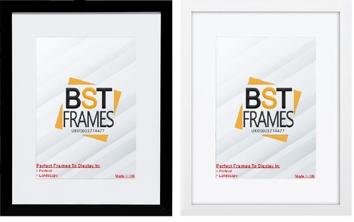 Black photo frames with - photo, white