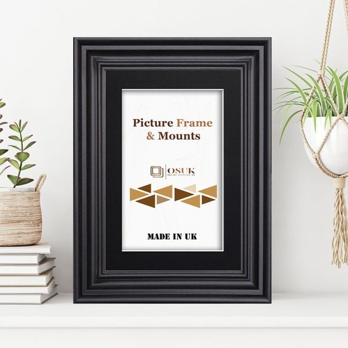 Swept black photo frame white - photo,