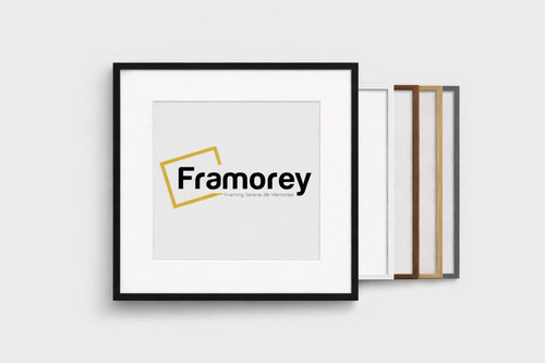 Square photo frame black white - square,