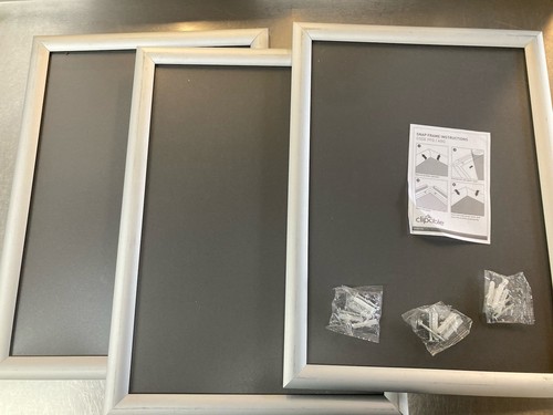 Silver snap frames poster - a3,