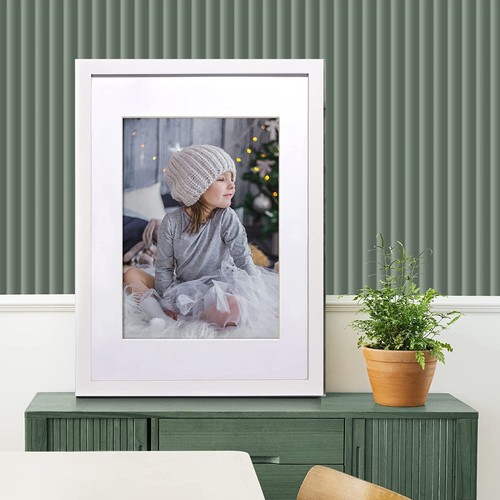 White picture frame photo - frame,