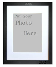 A2 Black Frame With White