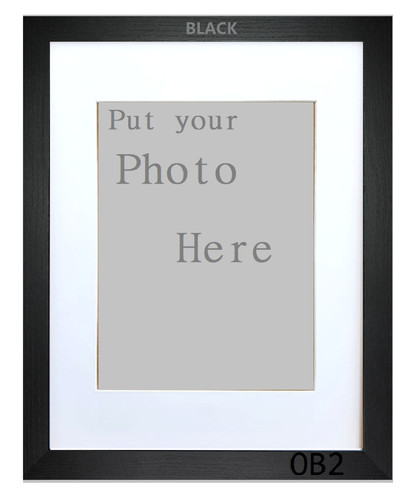 Black frame with - frame, white