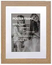 A2 Oak Frame With White Mount